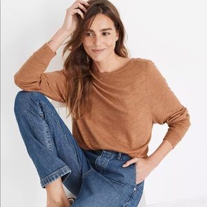 Madewell Highpoint Dolman-Sleeve Tee - Heather Rust